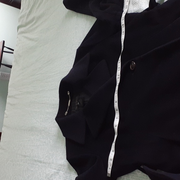 Escada Elements Navy Wool Coat - Picture 3 of 8